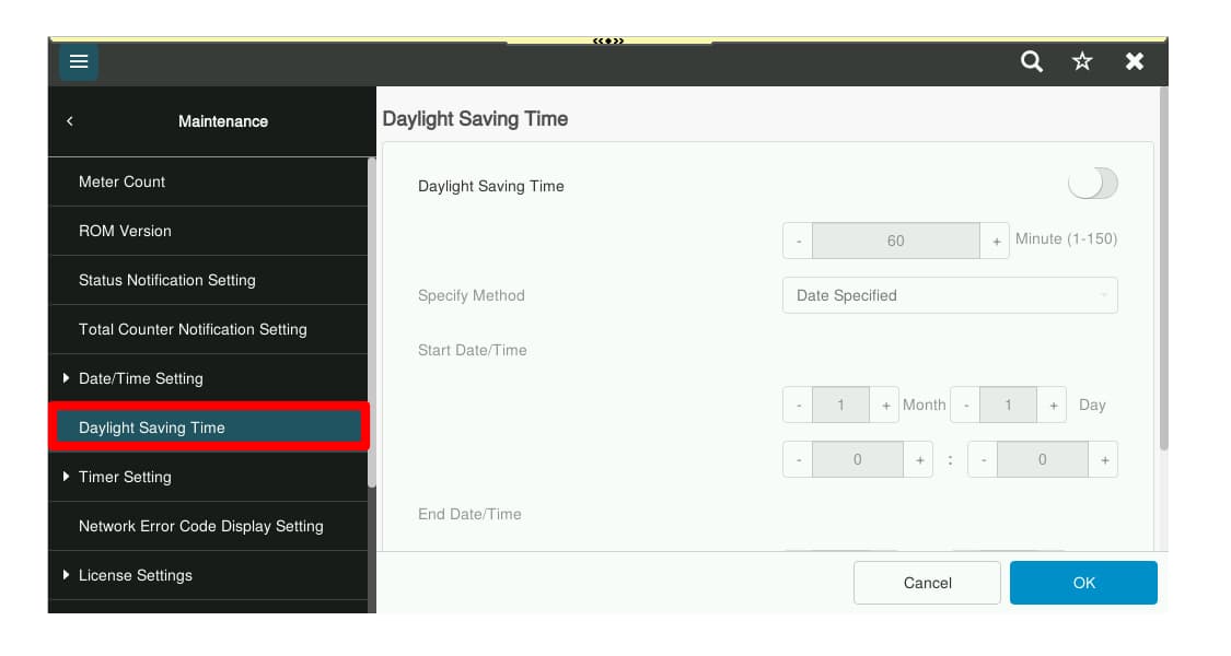 select DST