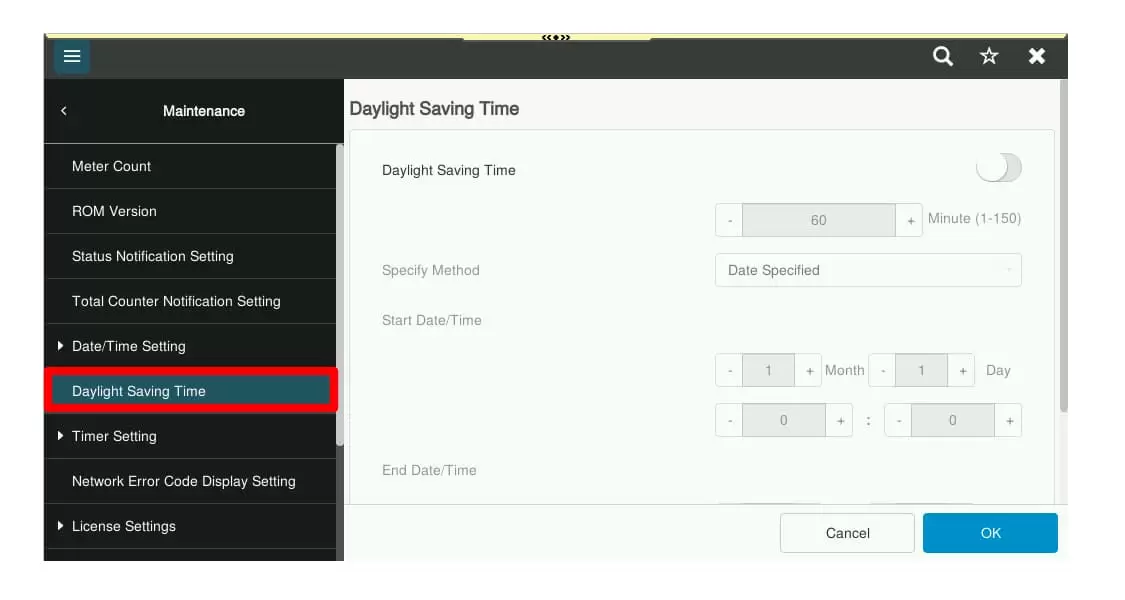 select DST