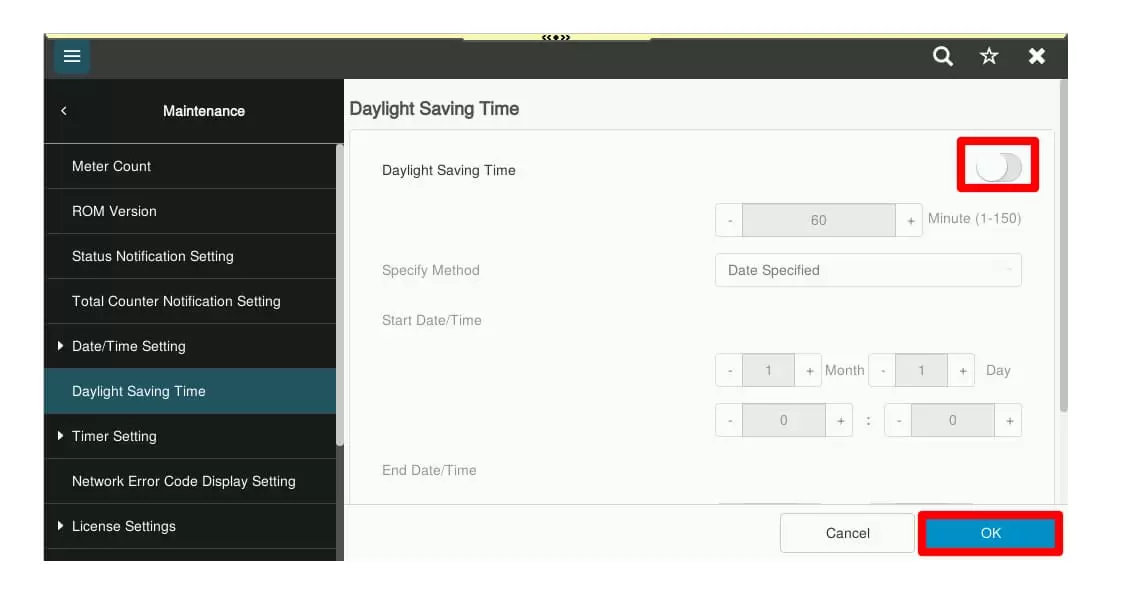 i-series disable dst