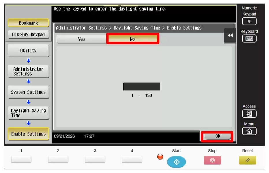 8-series-admin-mode-system-setting-dst-enable-setting-no